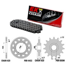 BETAMOTOR RR ENDURO/MOTARD 50 2022-2024 catena corona pignone kit 420 PBR EK2130
