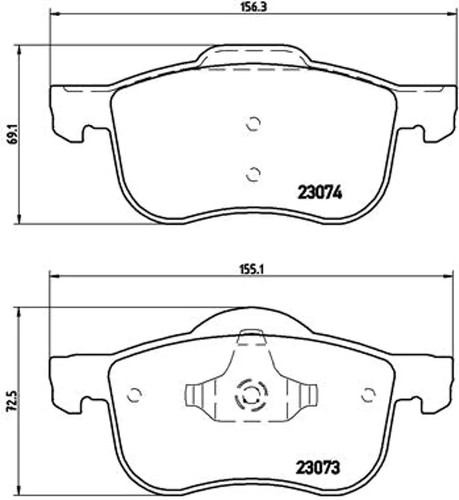 Kit pastiglie freno - , anteriore
