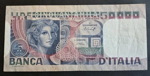 000 lire 500000 - 500000, volto