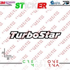 ADESIVO STICKER TURBOSTAR MISURE PERSONALIZZATE