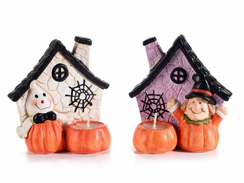 Halloween porta candela con