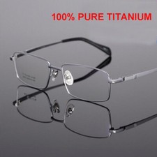 Occhiali da Lettura Moda +1.00 a +6.00 Resistenza Nero Titanio Occhiali