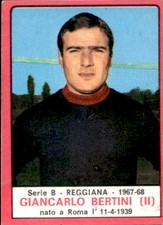 figurina Calciatori 1967-68 Panini Rec # GIANCARLO BERTINI REGGIANA