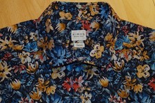 Camicia KIROS KW 40 blu fiori