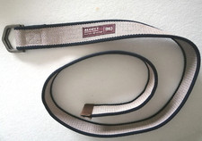 ALCOTT CINTURA UOMO COLORE BEIGE BLU FIBBIA IN ACCIAIO SATINATO SIZE UNICA NUOVO