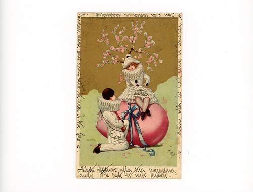 Innamorati pierrot pasqua uovo - innamorati,