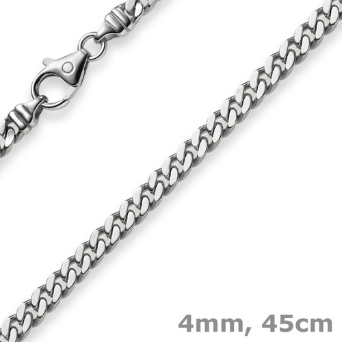 4mm collana catena gourmette - 4mm,