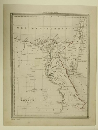 Egitto carta geografica 1851 - carta, 1851.