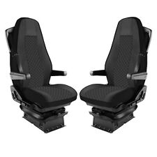 Per Volvo FH 2014-2020 Coprisedili per camion 1+1 Sedile in ecopelle nero