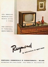 PUBBLICITA' 1954 TELEVISORE