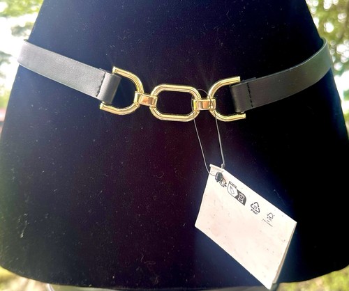 Cintura pelle nera zara - cintura,