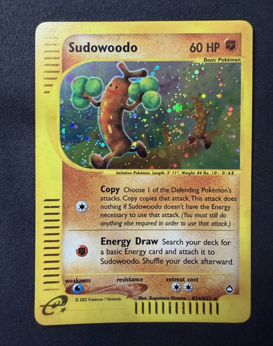 Pokemon sudowoodo aquapolis - pokemon,