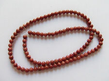 1filo/100pz perline pietra d'oro goldstone sintetica tondo 4mm colore marrone