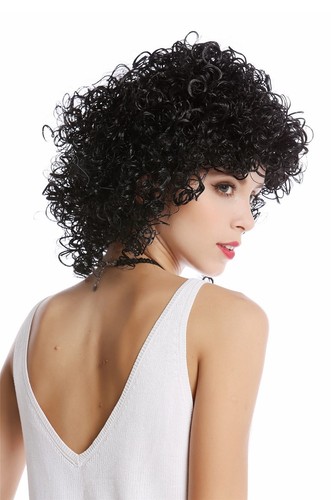 Parrucca donna carnevale nero - parrucca,