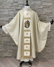 Casula Natale con stolone natività Kasel Chasuble Ornat
