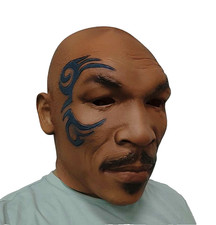 Maschera in lattice Halloween Mike Tyson realistica cosplay costumi oggetti di scena