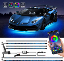 Striscia Di Luci LED Sottoscocca per Auto, Luci Al Neon Universali RGB Con Modal