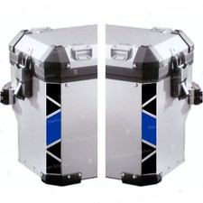 adesivi rifrangenti valigie compatibili BMW GS F650-R1250 – kit 2 pezzi 25×4 cm