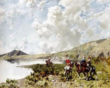 Dipinto olio alberto pasini -