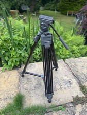 Libec TH-650DV CANNOCCHIALE/VIDEO 2 stadi treppiede testa fluida inclinazione padella e ciotola