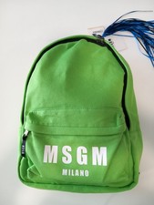 Zaino verde msgm - milano, unisex