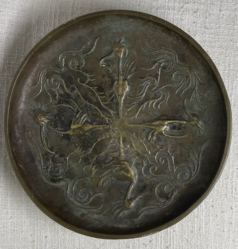 Piatto bronzo con rilievo - piatto,