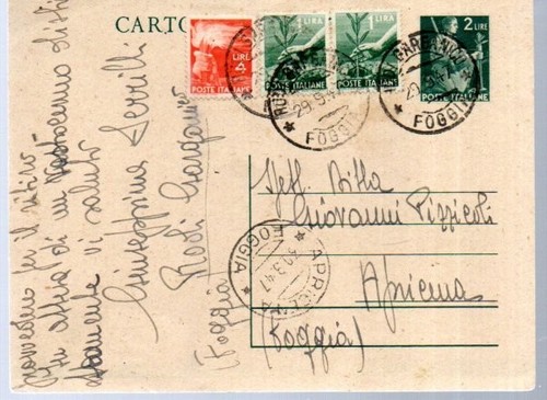 Intero postale lire 2 - postale,