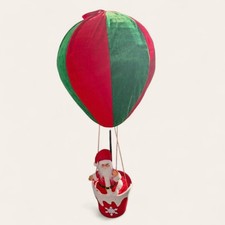 Mongolfiera Babbo Natale Decorazioni Natalizie 90cm