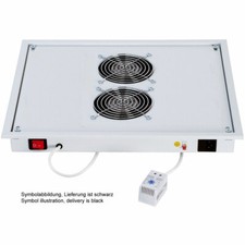 INL Unità ventilazione Rack 19" 2 ventole, installazione a soffitto, con termos