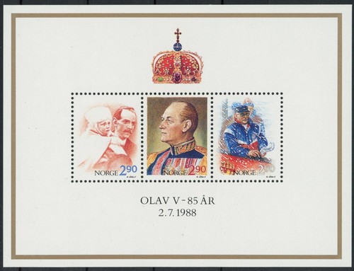 Norvegia 1988 king - king, foglio