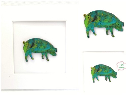 Dipinto maiale scrofa - di,