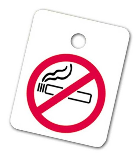 Smoking reminders plastic - no,