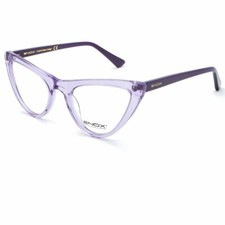 Montatura per occhiali da vista donna cat eye montature viola trasparenti neutri