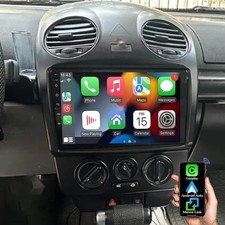6+128G Android 14 autoradio Carplay Bluetooth GPS navigatore per VW NEW Beetle 2001-10