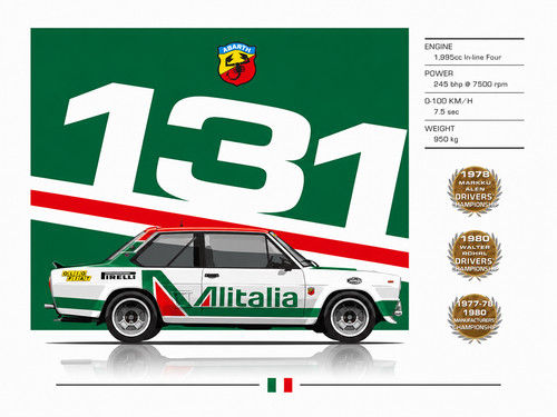 Fiat abarth 131 rally - fiat, wrc