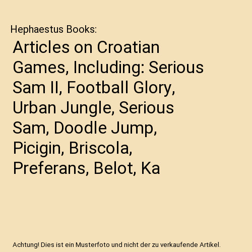 Articles croatian games - on,