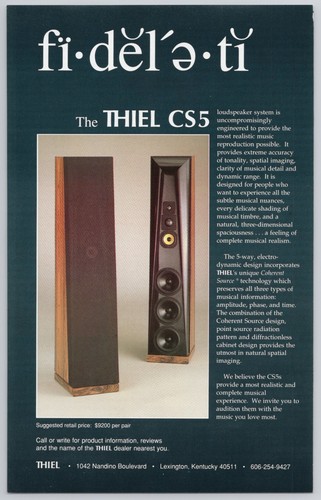 Pubblicità thiel 5 - thiel, cs