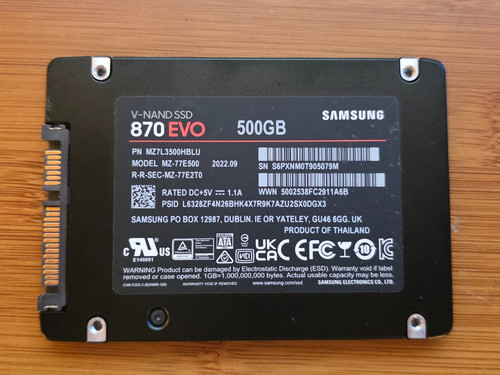 Samsung 870 evo 500 5 - samsung, 2,5"
