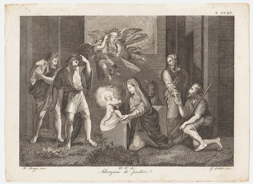 Stampa antica natività - stampa,