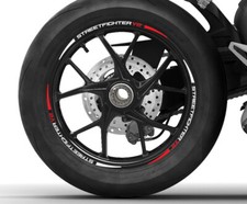 Adesivi profili ruote cerchi Streetfighter V2 Rim Wheel Stickers Ducati Corse