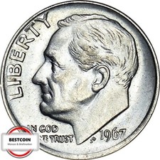 USA KM 195a One Dime Franklin