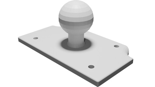 Piastra posteriore ram mount - posteriore,