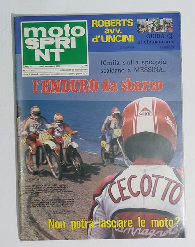 60477 motosprint 1980 v - motosprint, a.
