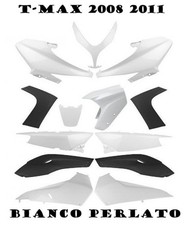 KIT CARENE TMAX 500 2008 2009 2010 2011 BIANCO PERLATO SCOCCHE PLASTICHE 13 PEZZ