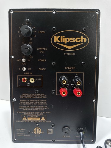 Klipsch ksw subwoofer - klipsch,