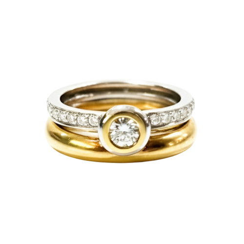 Anello damiani oro bianco - anello,
