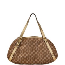 Gucci Abbey 130736 GG borsa a mano tracolla marrone tela pelle dal Giappone