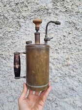 Vecchio oliatore vintage ottone e rame industriale 