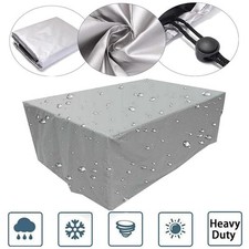 TELO DI COPERTURA PER MOBILI DA GIARDINO IMPERMEABILE TAVOLO DIVANO ESTERNO PVC