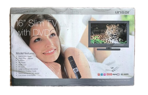 Linsar slim dvd combi - linsar, 16"